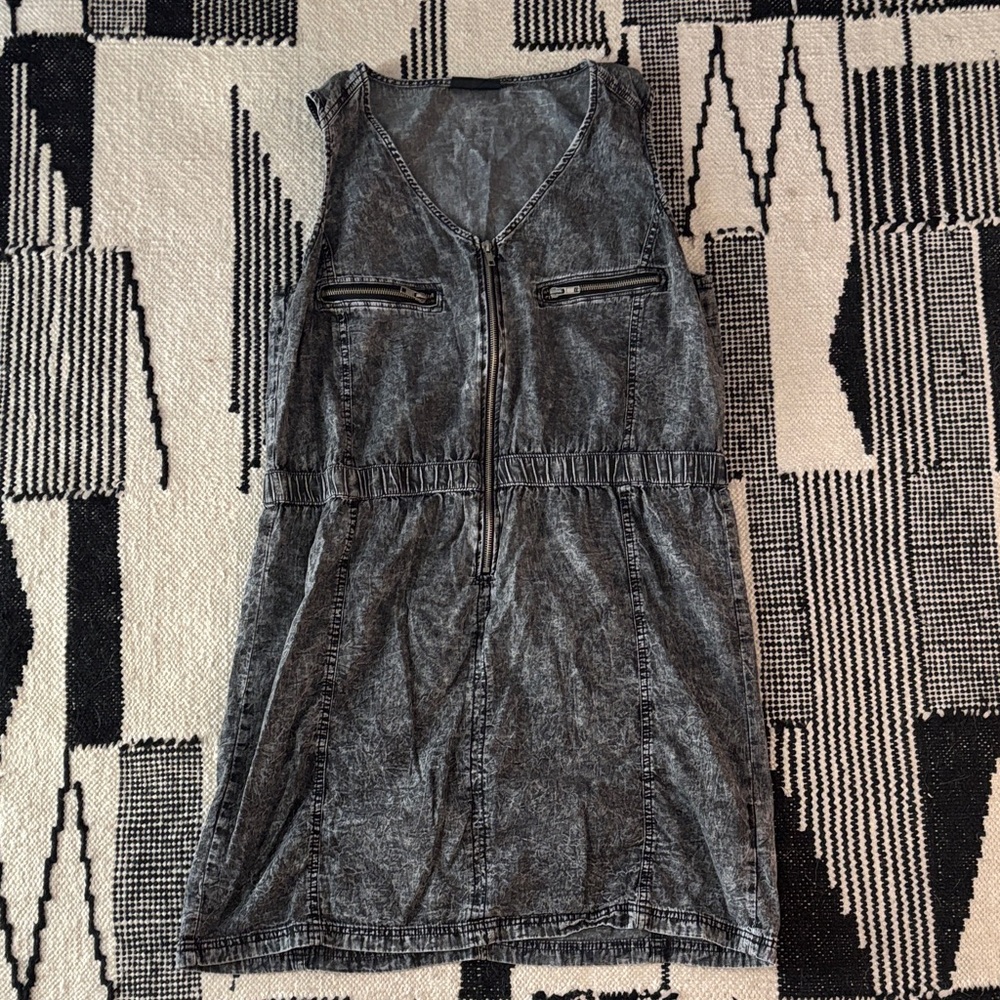 Unique Vintage Gray Midi Dress